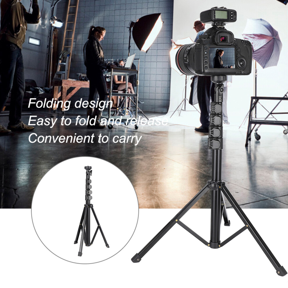 Adjustable Aluminum Alloy Phone Tripod 5Kg Load 157Cm Black 4331334099016
