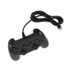 Mando de juego USB con cable de doble vibración Turbo para PC