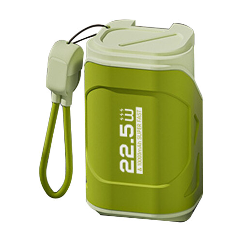 10000mAh verde oliva enchufe de pared de CA compacto con cable 1