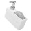 Dosatore di sapone a pressione, 9x17x6 cm, resina 12