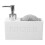 Dosatore di sapone a pressione, 9x17x6 cm, resina 1