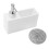 Dosatore di sapone a pressione, 9x17x6 cm, resina 6