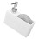 Dosatore di sapone a pressione, 9x17x6 cm, resina 14