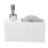 Dosatore di sapone a pressione, 9x17x6 cm, resina 3
