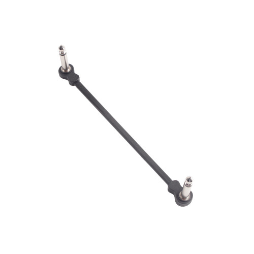 3 Stück Gitarren-Patchkabel 16 cm schwarz 6,35 mm 2