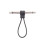 3 Stück Gitarren-Patchkabel 16 cm schwarz 6,35 mm 5