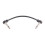 3 Stück Gitarren-Patchkabel 16 cm schwarz 6,35 mm 7