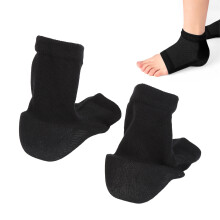 1 Paar höhenverstellende Sockenpolster, verdickte Einlegesohlen, halbhohe Erhöhung, Einlegesohlen, schwarz, 3,5 cm