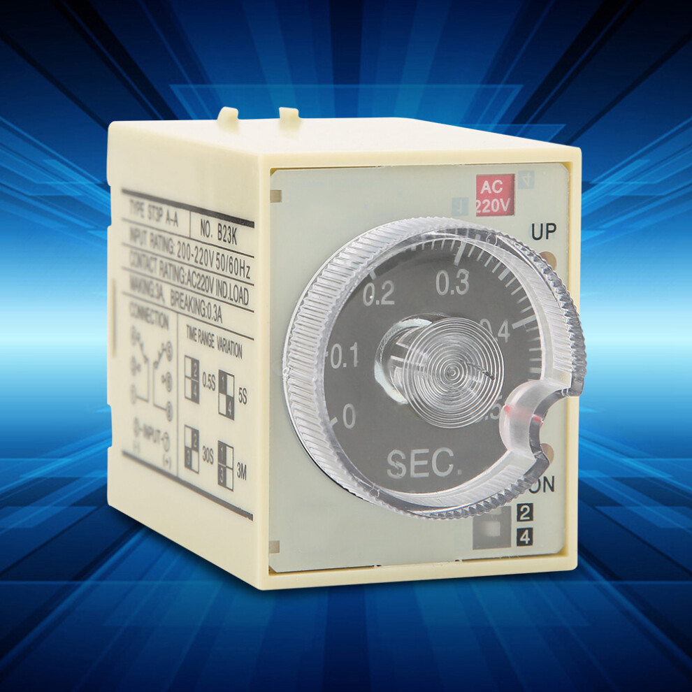 Adjustable Delay Timer Relay St3pa A Ac220v 50/60Hz Anti Interference Pc Shell 3571334102649