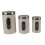 Ensemble de 3 boîtes en fer beige L21.5x13.2cm 3