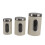 Ensemble de 3 boîtes en fer beige L21.5x13.2cm 15