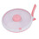 Contenitore rotondo rotante con scomparti per snack, rosa, PP/ABS. 10