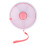 Contenitore rotondo rotante con scomparti per snack, rosa, PP/ABS. 2