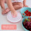 Contenitore rotondo rotante con scomparti per snack, rosa, PP/ABS. 6