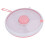 Contenitore rotondo rotante con scomparti per snack, rosa, PP/ABS. 8