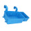 Blue Poolside Storage Basket with Cup Holder, 2.3in Rail, Plastic 7