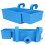 Blue Poolside Storage Basket with Cup Holder, 2.3in Rail, Plastic 5
