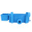 Blue Poolside Storage Basket with Cup Holder, 2.3in Rail, Plastic 9