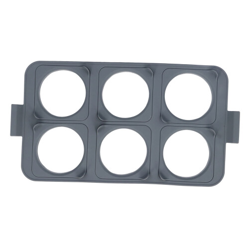 Teglia in silicone con 6 anelli per uova staccabili 1