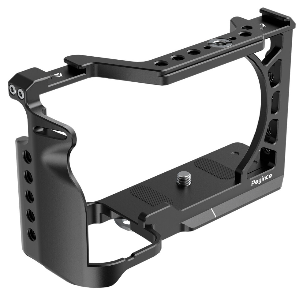 Poyinco Video Cage With Cold Shoe Mount For A6500/A6400/A6300 Cameras 4651334107413