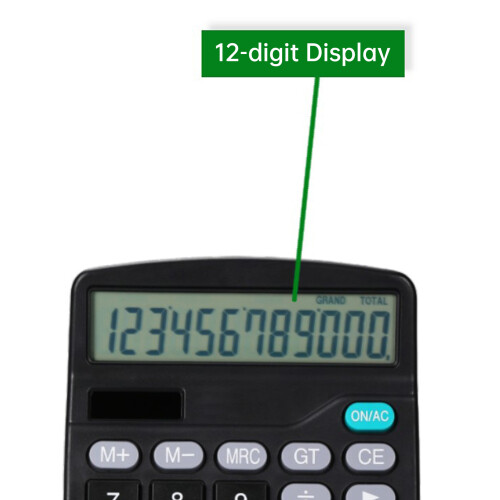 12-stelliger Desktop-Rechner, 153x120x50mm, LCD 1