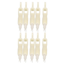 10 pezzi passafilo automatico per ago 1x7,1 cm bianco