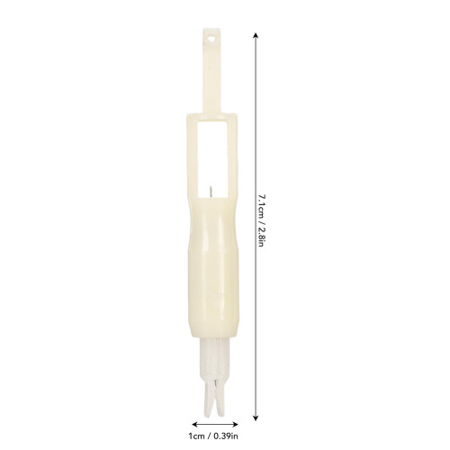 10 pezzi passafilo automatico per ago 1x7,1 cm bianco 1