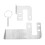 W906 2006–2018 Edelstahl hintere Tür Prick Stop Lock 16