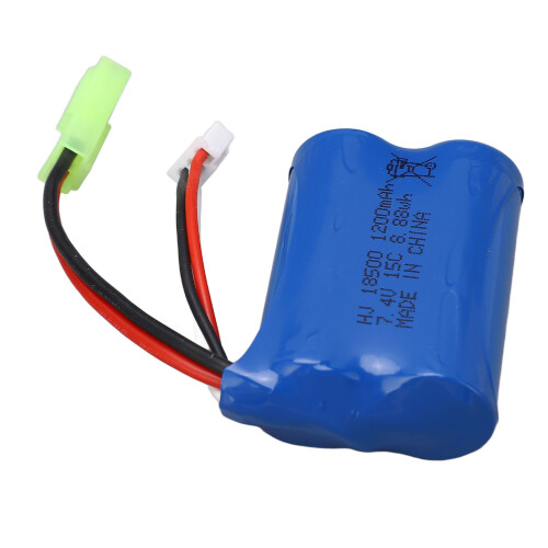 Batteria al litio per auto RC da 7.4V 1200mAh con spina 1