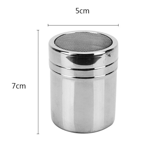 Shaker à poudre S 5x7cm acier inoxydable maille fine 1