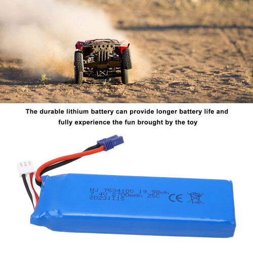 Batterie LiPo 7,4 V 2700 mAh pour TX16S/TX18S 2