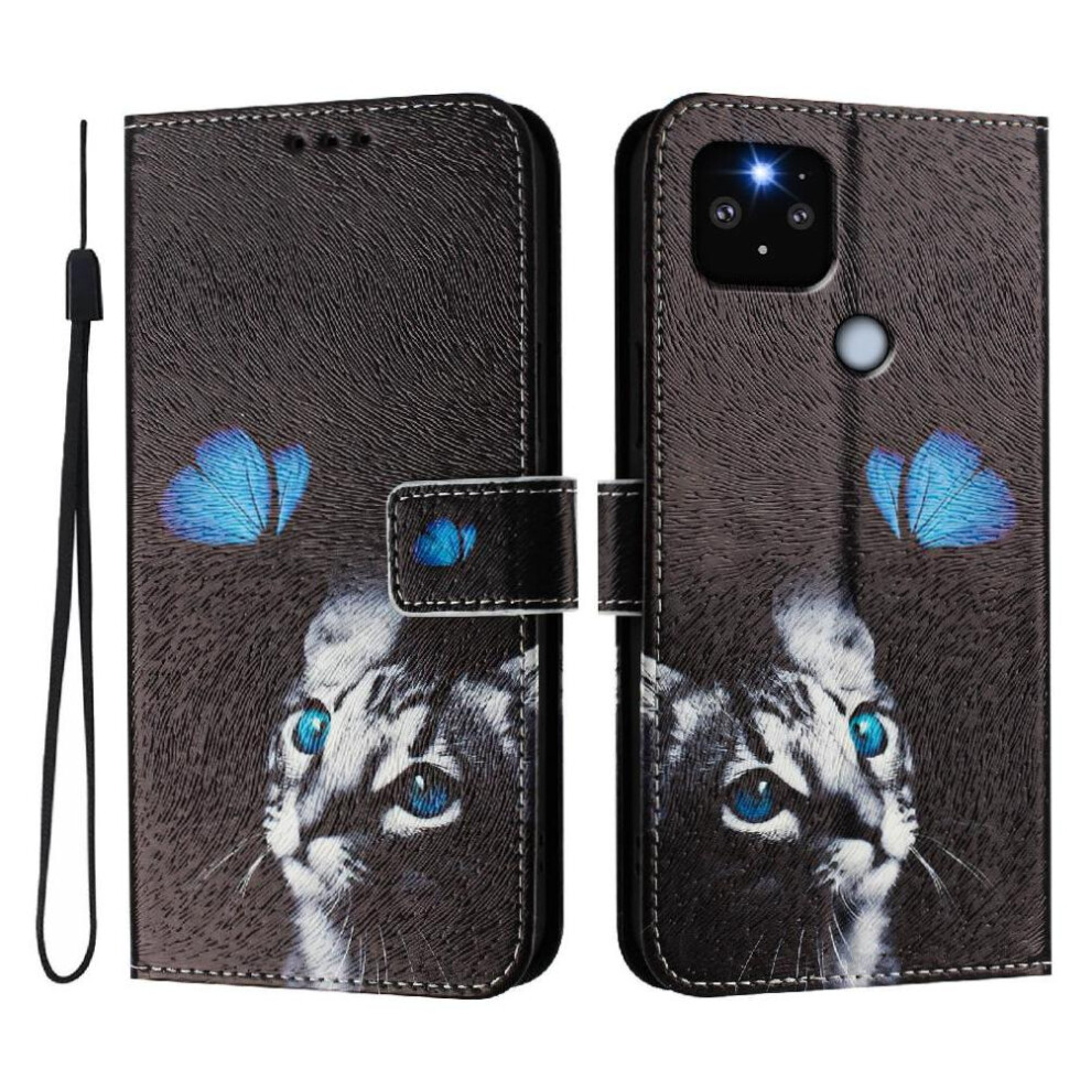 (Ohter) Case For Google Pixel 4A 5G With Credit Slot Pattern Flip Pu Leather Wallet Cover Card Holder 764563148509