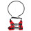 Blind Dog Ring Harness Red M | Adjustable, Sturdy, Aluminum & Foam 3
