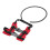 Blind Dog Ring Harness Red M | Adjustable, Sturdy, Aluminum & Foam 9