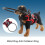 Blind Dog Ring Harness Red M | Adjustable, Sturdy, Aluminum & Foam 4