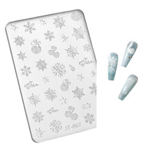 Crystal Silicone Nail Form Nail Art Silicone Stamp Nail Decoration Mold Gel Nail Compatible