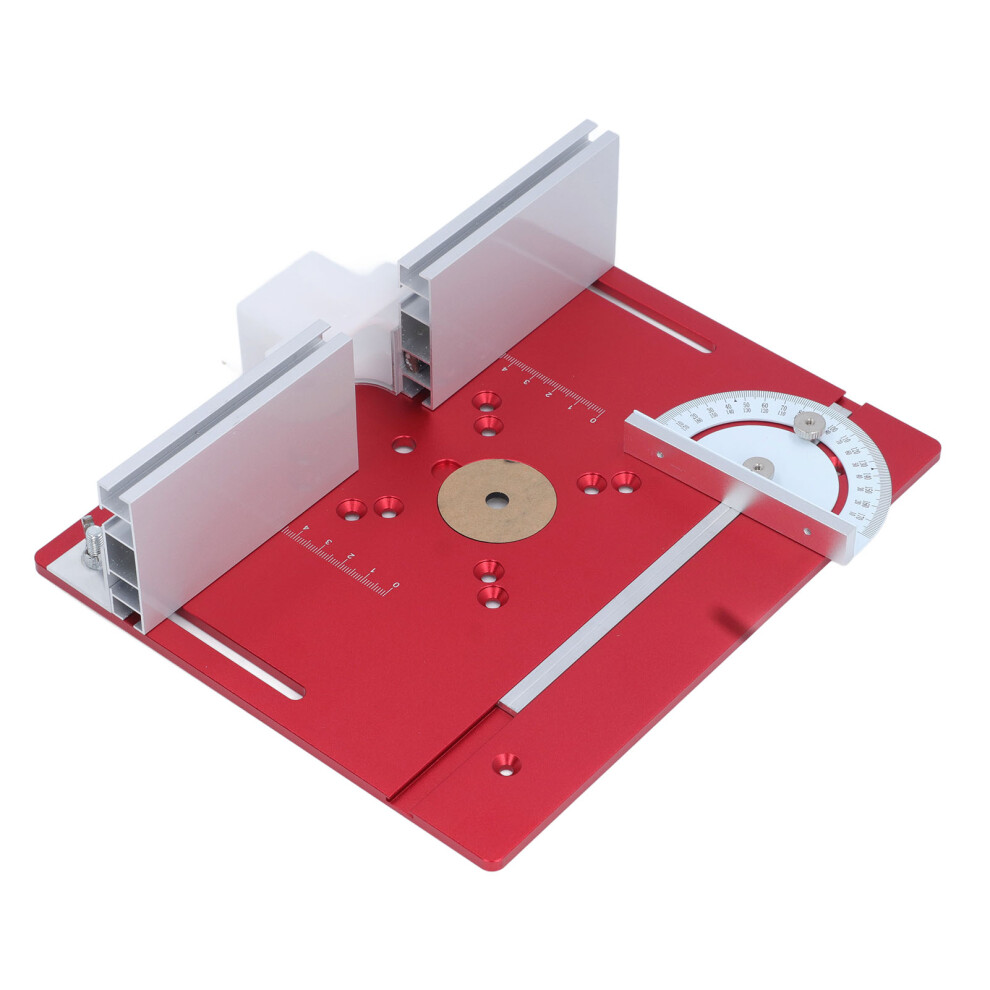 Aluminum Alloy Router Table Insert Plate For Woodworking, 300Mm X 240Mm, Red 4041334113956