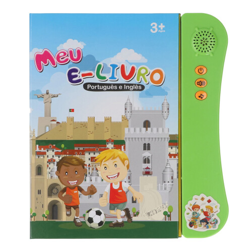 Libro sonoro portoghese-inglese 3AA 25222,5 cm verde 2
