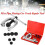 9pcs Pipe Flaring Tool Kit, 45# Steel, Includes Clamp & Dies 14