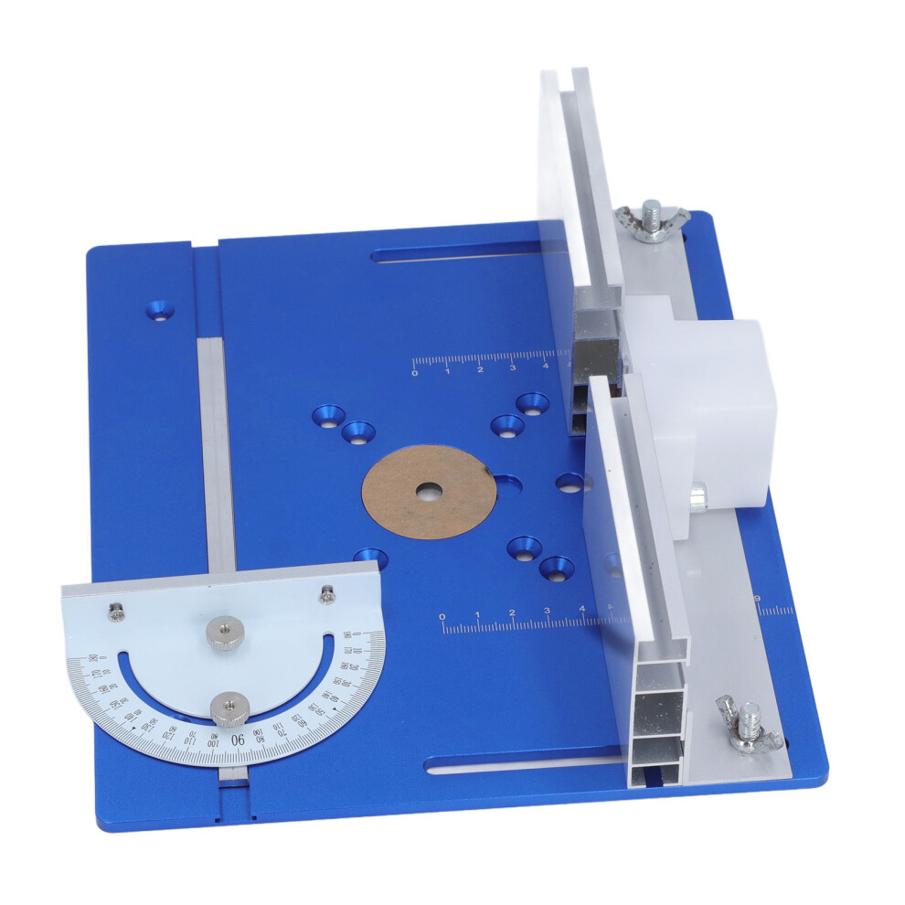 Aluminum Alloy Router Table Insert Plate For Woodworking Blue 4301334114118