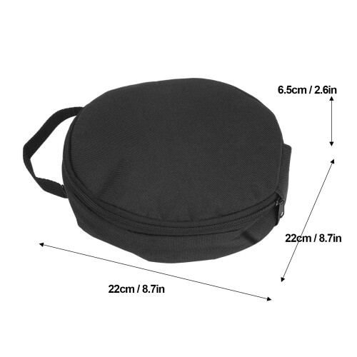Borsa termica per il collo nera 22 x 22 x 6,5 cm 2-4h 1