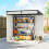 Outsunny Outsunny 6.5x4FT Garden Shed Lockable Metal Tool Shed Grey 8