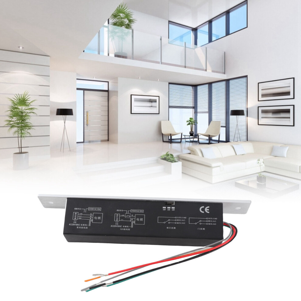 Secure Access Control With Dc12v 4 Lines Electric Deadbolt Drop Bolt Door Lock 6901334119397