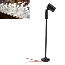 LED Mini-Spotlights Schmuckpräsentationslichter DC12V Aufrecht Mini-Ausstellungslicht AugenschutzStabile Wärmeableitung Schwarz WeißLi