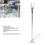 Mini spot LED DC12V in alluminio 21 cm 60 g argento 5