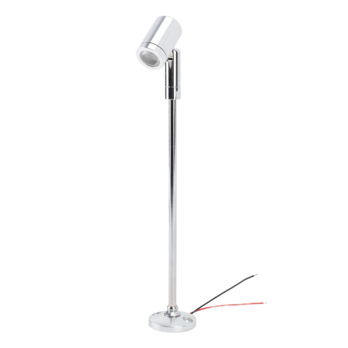Mini spot LED DC12V in alluminio 21 cm 60 g argento