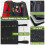Funda enrollable de lona para herramientas, 22 bolsillos, impermeable 6