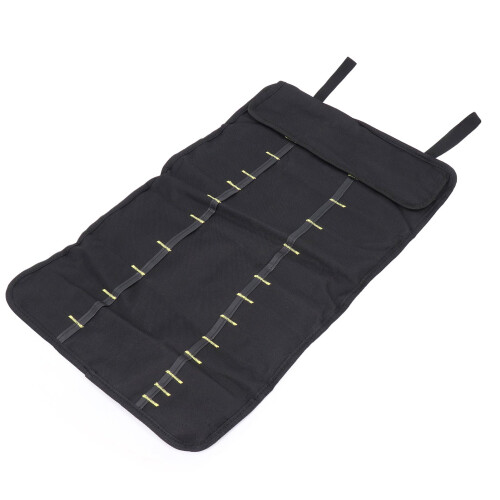 Funda enrollable de lona para herramientas, 22 bolsillos, impermeable