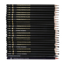 Complete 24Pcs Charcoal Pencil Set - Perfect Gift for Artists & Painters