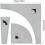 Wavy Quilt Pattern, Fan Quilt Template, Cutting Ruler Set, Fan-Shaped Sewn Design, Storage Solution, 132 g 4